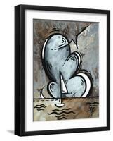 Silver Sea II-Megan Aroon Duncanson-Framed Art Print