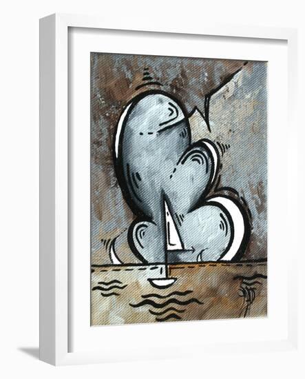 Silver Sea II-Megan Aroon Duncanson-Framed Art Print