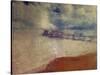 Silver Seascape - Cromer Pier, Norfolk-Mark Gordon-Stretched Canvas