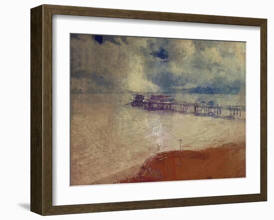 Silver Seascape - Cromer Pier, Norfolk-Mark Gordon-Framed Giclee Print