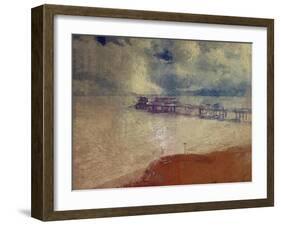 Silver Seascape - Cromer Pier, Norfolk-Mark Gordon-Framed Giclee Print