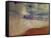 Silver Seascape - Cromer Pier, Norfolk-Mark Gordon-Framed Stretched Canvas