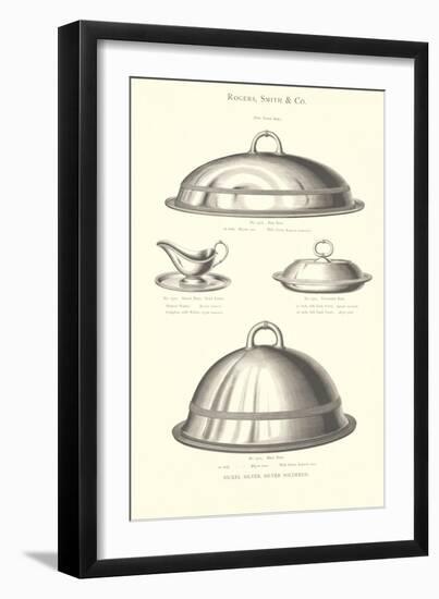 Silver Serving Accessories-null-Framed Art Print