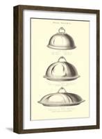 Silver Serving Dishes-null-Framed Art Print