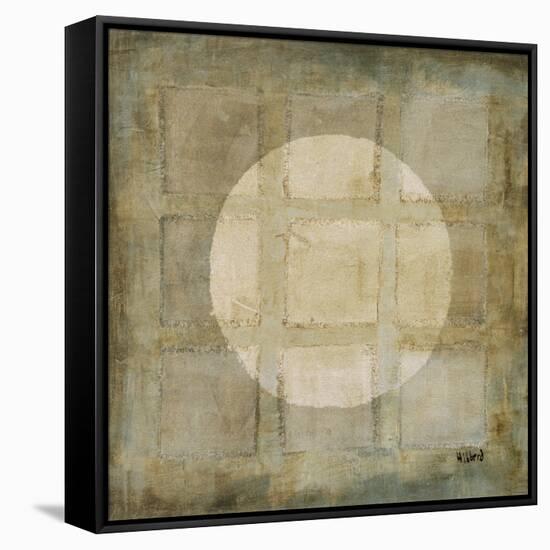 Silver Shapes II-Randy Hibberd-Framed Stretched Canvas