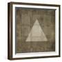 Silver Shapes III-Randy Hibberd-Framed Art Print