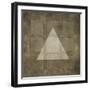 Silver Shapes III-Randy Hibberd-Framed Art Print