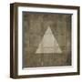 Silver Shapes III-Randy Hibberd-Framed Art Print