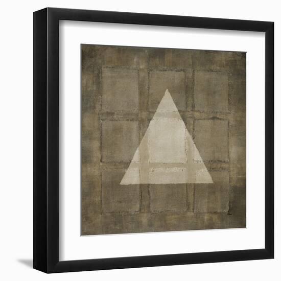 Silver Shapes III-Randy Hibberd-Framed Art Print