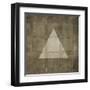 Silver Shapes III-Randy Hibberd-Framed Art Print