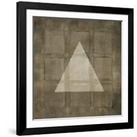 Silver Shapes III-Randy Hibberd-Framed Art Print