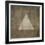 Silver Shapes III-Randy Hibberd-Framed Art Print