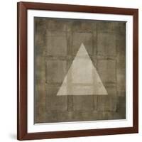 Silver Shapes III-Randy Hibberd-Framed Art Print