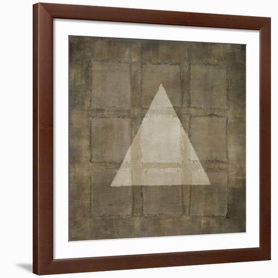 Silver Shapes III-Randy Hibberd-Framed Art Print