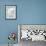 Silver Shell on Aqua Blue II-Caroline Kelly-Framed Art Print displayed on a wall