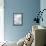 Silver Shell on Aqua Blue II-Caroline Kelly-Framed Stretched Canvas displayed on a wall