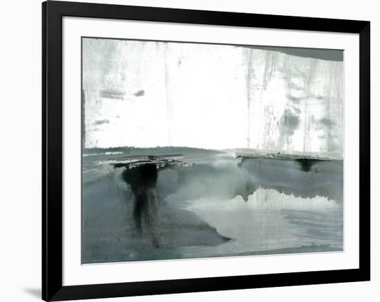 Silver Silence: Watercolor and Mist-Joan Davis-Framed Giclee Print