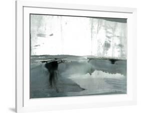 Silver Silence: Watercolor and Mist-Joan Davis-Framed Giclee Print