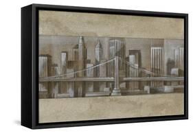 Silver Skyline I-Ethan Harper-Framed Stretched Canvas