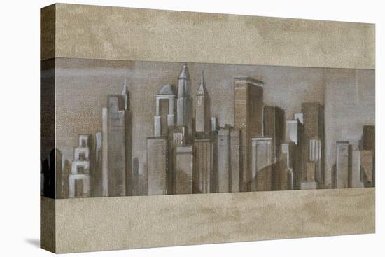 Silver Skyline II-Ethan Harper-Stretched Canvas