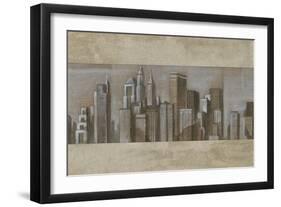 Silver Skyline II-Ethan Harper-Framed Art Print