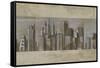 Silver Skyline II-Ethan Harper-Framed Stretched Canvas