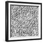 Silver Sparkle Glitter Background of Sequins-Tiplyashin Anatoly-Framed Art Print