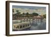 Silver Springs, FL - Waterfront View of Boat Landing-Lantern Press-Framed Art Print