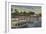 Silver Springs, FL - Waterfront View of Boat Landing-Lantern Press-Framed Art Print