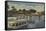 Silver Springs, FL - Waterfront View of Boat Landing-Lantern Press-Framed Stretched Canvas