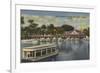 Silver Springs, FL - Waterfront View of Boat Landing-Lantern Press-Framed Art Print