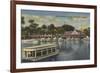 Silver Springs, FL - Waterfront View of Boat Landing-Lantern Press-Framed Art Print