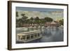 Silver Springs, FL - Waterfront View of Boat Landing-Lantern Press-Framed Art Print