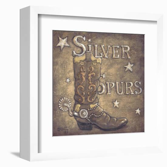 Silver Spurs-Janet Kruskamp-Framed Art Print