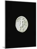 Silver Stater Depicting Poseidon, from Paestum, Greek Coins-null-Mounted Giclee Print