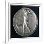 Silver Stater from Caulonia Depicting Male Nude, Verso, Greek Coins-null-Framed Giclee Print