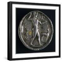 Silver Stater from Caulonia, Recto, Greek Coins-null-Framed Giclee Print