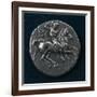 Silver Stater of Taranto Depicting Knight with Shield and Spear in Relief-null-Framed Giclee Print
