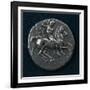 Silver Stater of Taranto Depicting Knight with Shield and Spear in Relief-null-Framed Giclee Print