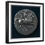 Silver Stater of Taranto Depicting Knight with Shield and Spear in Relief-null-Framed Giclee Print