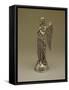 Silver Statue of Angel with its Arms Folded, Attributed to Italian Artist-null-Framed Stretched Canvas