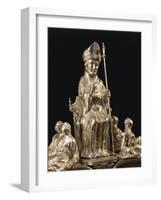 Silver Statue of Reliquary of Saint Eusebius-null-Framed Giclee Print