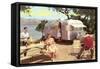 Silver Streak Travel Trailer-null-Framed Stretched Canvas