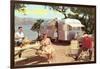 Silver Streak Travel Trailer-null-Framed Art Print