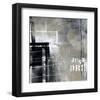 Silver Stream II-Lucy Cloud-Framed Art Print