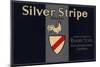 Silver Stripe Brand - Sespe, California - Citrus Crate Label-Lantern Press-Mounted Art Print