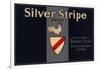 Silver Stripe Brand - Sespe, California - Citrus Crate Label-Lantern Press-Framed Art Print