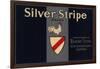 Silver Stripe Brand - Sespe, California - Citrus Crate Label-Lantern Press-Framed Art Print