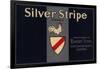 Silver Stripe Brand - Sespe, California - Citrus Crate Label-Lantern Press-Framed Art Print