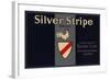 Silver Stripe Brand - Sespe, California - Citrus Crate Label-Lantern Press-Framed Art Print